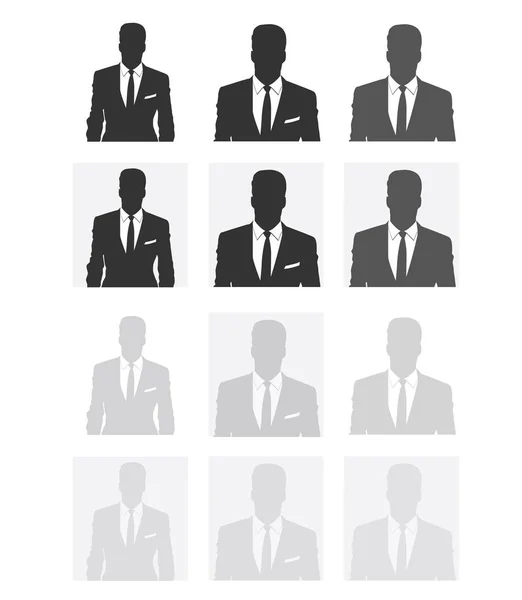 Unknown Person Silhouette Profile Picture Silhouette Profile Man Avatar Profile — Stock Vector