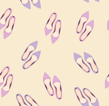 kadın ayakkabısı ile Seamless Modeli. 