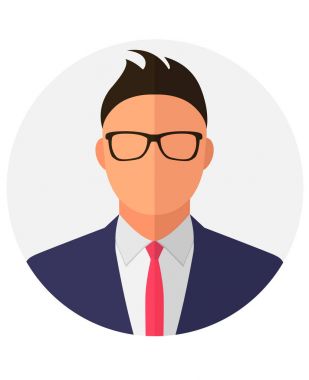 Unknown person silhouette with glasses.  Profile picture, silhouette profile. Man avatar profile. Male profile icons.