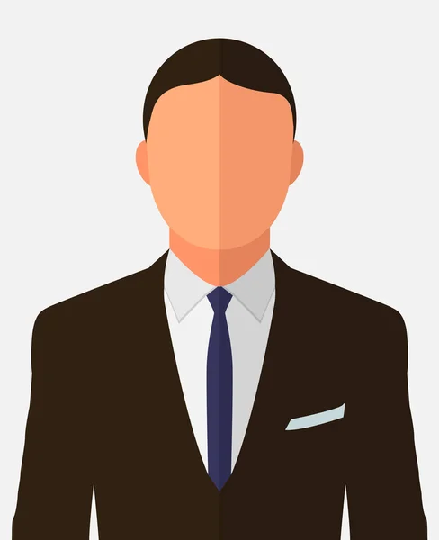 Silueta Persona Desconocida Imagen Perfil Perfil Silueta Perfil Hombre Avatar — Vector de stock