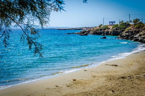 希腊纳克索斯的翡翠海滩 — 图库照片