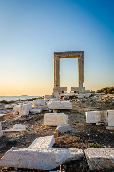 Portara view in Naxos, Grecia — Fotografia de Stock