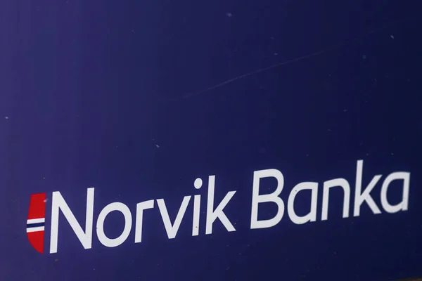 2018 Riga Latvia Norvik Banka Escritório Atendimento Cliente Principal — Fotografia de Stock