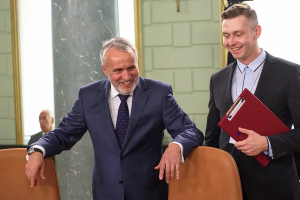 Riga Lettország 2018 Szeptember Andris Skele Lettország Volt Miniszterelnöke Lettország — Stock Fotó