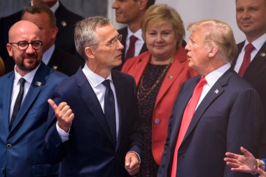 11.07.2018. BRÜZSEL, BELGIUM. NATO için Resmi Açılış Töreni (Kuzey Atlantik Antlaşma Örgütü) SUMMIT 2018