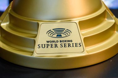 RIGA, LATVIA. 22nd January 2020. Muhammad Ali Trophy. Press conference of  Mairis Briedis and Yuniel Dorticos, before their upcoming fight for IBF title at World Boxing Super Series.