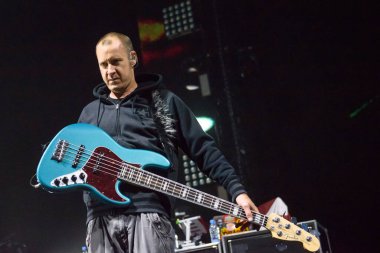 RIGA, LATVIA. 28 Şubat 2020. Amerikalı grup LIMP BIZKIT Arena Riga 'da sahne aldı.