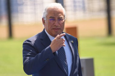 11.07.2018. BRÜZSEL, BELGIUM. Portekiz Başbakanı Antonio Costa NATO YAZI 2018 'e geldi.