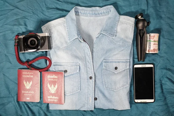 Travel set around the world — Stock Photo, Image