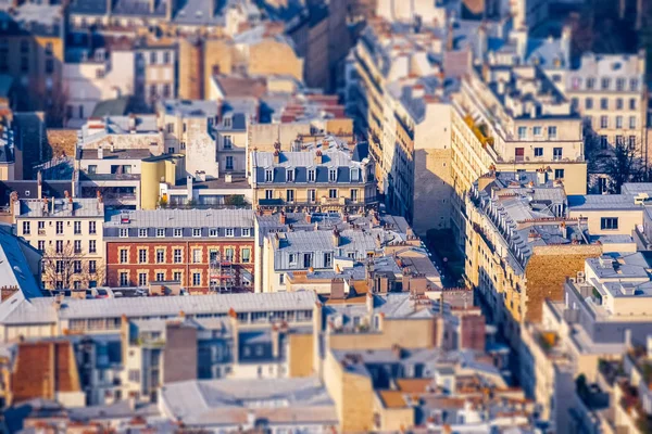 Bovenaanzicht stad in Parijs Frankrijk. — Stockfoto