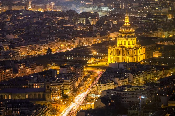 巴黎，从蒙帕纳斯的全景视图 — 图库照片