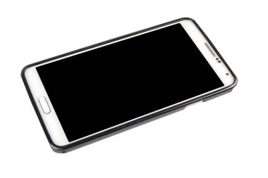 Beyaz arka plan üzerinde izole smartphone. raster sürüm