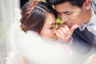 mutlu romantik genç Çift