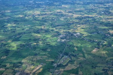 Hava üstten görünüm road Tayland .