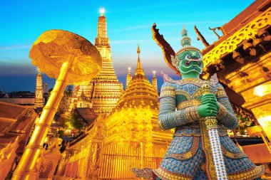 Seyahat kavramı: Wat Phra Kaew (Zümrüt Buda Tapınağı), W