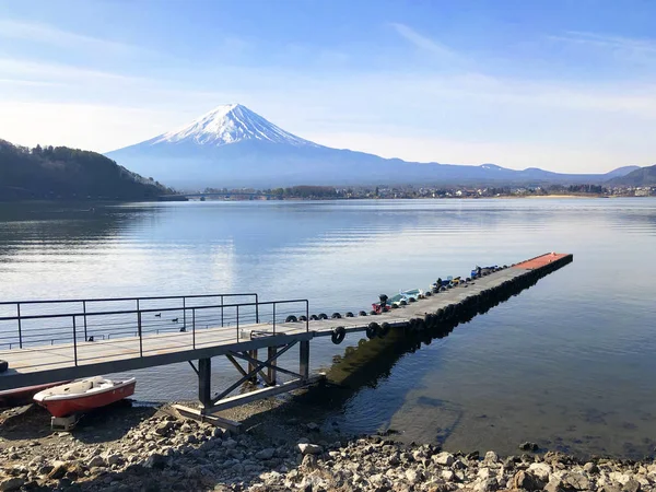 Bella Vista Della Montagna Fuji Del Lago Kawaguchiko Giappone — Foto Stock