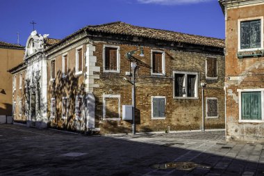 Pitoresk Adası, Murano, Adriyatik kıyısındaki Venedik Lagünü cam üretiminde ünlü