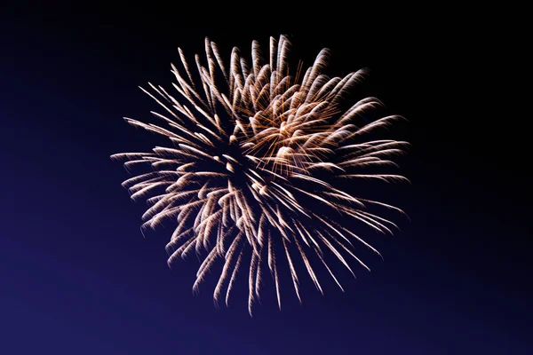 Buntes Feuerwerk Nachthimmel Silvesterfeuerwerk Abstraktes Feuerwerk Isoliert Auf Schwarzem Hintergrund — Stockfoto