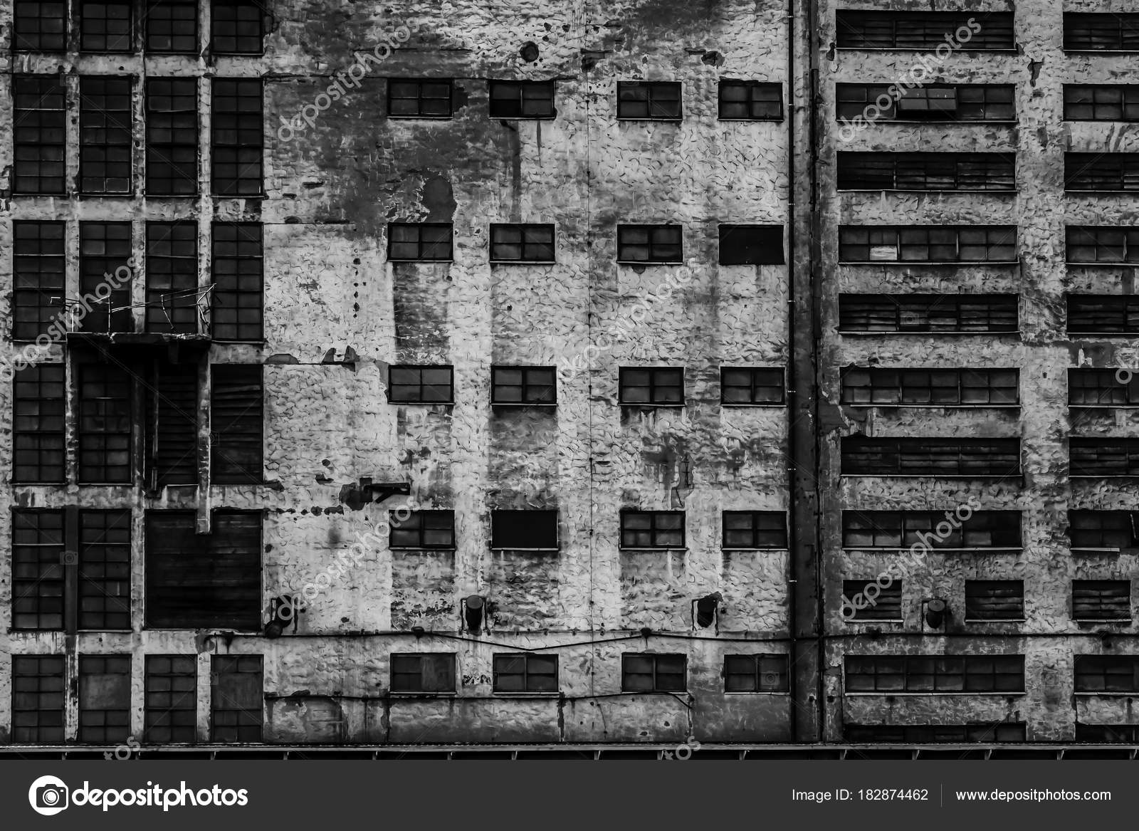 Astillero Gdansk Polonia Blanco Negro Estilo Retro Grúas Edificios