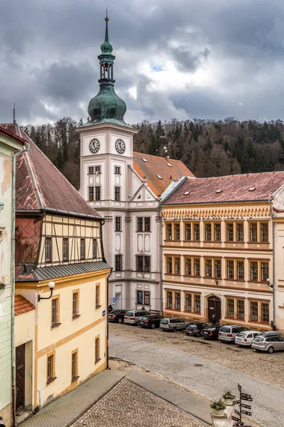 View Loket Town Medieval Royal Castle Karlovy Vary Resort Czechia — Stock Photo, Image