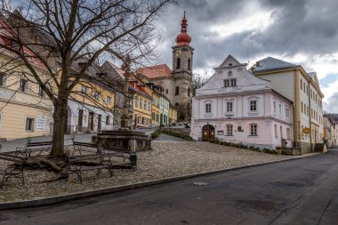 Çek Cumhuriyeti 'nin Becov nad Teplou kentindeki Barok Şatosu ve Gotik Şato