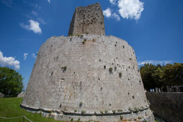 Vista Panorámica Monte Sant Angelo Antiguo Pueblo Provincia Foggia Apulia —  Fotos de Stock