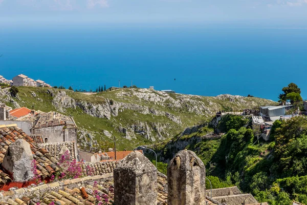 Scenic Sight Monte Sant Angelo Ancient Village Province Foggia Apulia — Stock Photo, Image