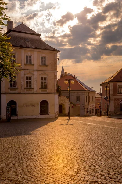 Historic Houses Square Center Kutna Hora Czech Republic Europe Unesco — Stock Photo, Image