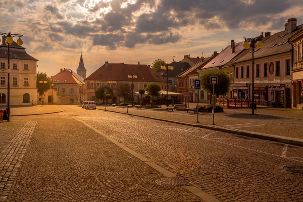 Historic Houses Square Center Kutna Hora Czech Republic Europe Unesco — Stock Photo, Image