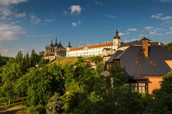 Catedral Santa Bárbara Colegio Jesuita Kutna Hora República Checa Europa — Foto de Stock