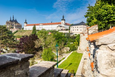 Kutna Hora 'daki St. Barbara Katedrali ve Cizvit Koleji, Çek Cumhuriyeti, Avrupa. UNESCO Dünya Mirası Alanı