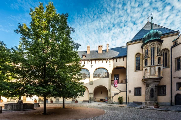 İtalya Sarayı, Kutna Hora 'daki Kraliyet Sarayı, Çek Cumhuriyeti, Avrupa. UNESCO Dünya Mirası Alanı,