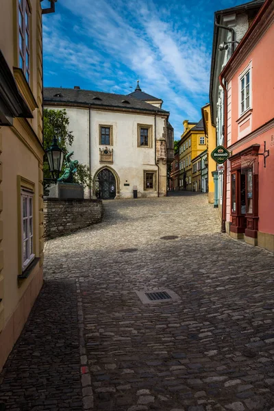 Zabytkowe Domy Ulice Centrum Kutnej Hory Czechach Europie Lista Światowego — Zdjęcie stockowe