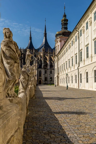 Historic Houses Streets Center Kutna Hora Czech Republic Europe Unesco — Stock Photo, Image