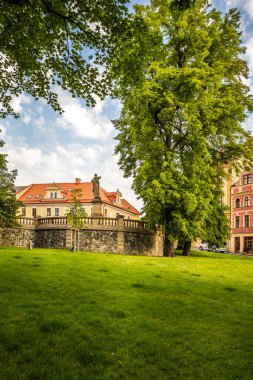 Çek Cumhuriyeti, Avrupa 'da Kutna Hora' nın merkezinde tarihi bir meydan. UNESCO Dünya Mirası Alanı.