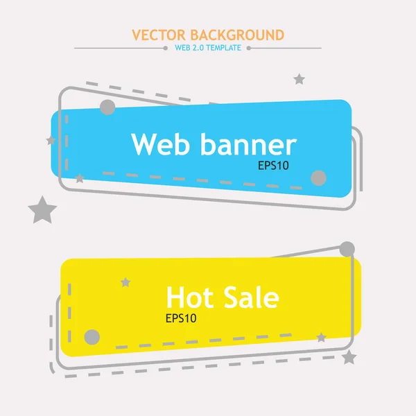 Färg web banners — Stock vektor