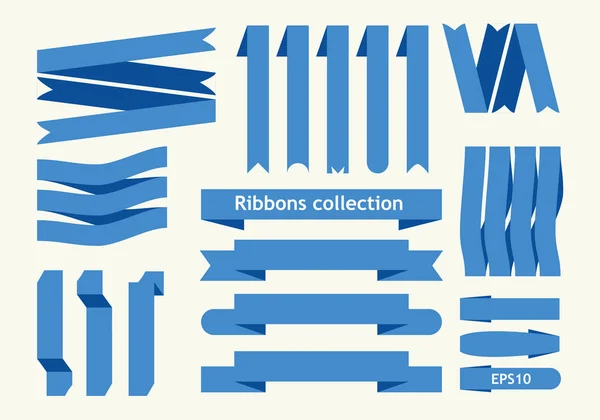 Collection de rubans vectoriels — Image vectorielle