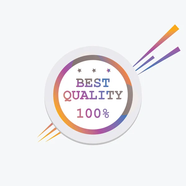 Best quality icon — Stock Vector