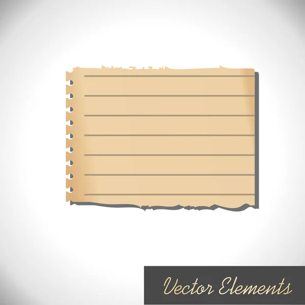 Retro papier Element — Stockvector