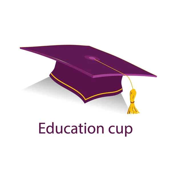 Burgyndy onderwijs Cup — Stockvector