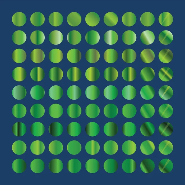 Collection de cercles verts. Icône de texture de fond vert motif sans couture — Photo