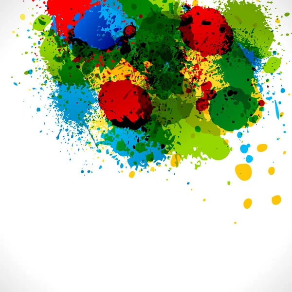 Creative Color Splash vattenfall illustration. Art Brush spottar mönster. Grunge akvarell bakgrund — Stockfoto
