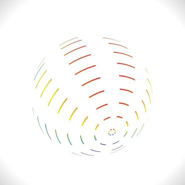 Rainbow Stroke Ball Logo Color Design Volumetric Symbol Jpeg — Stock Photo, Image