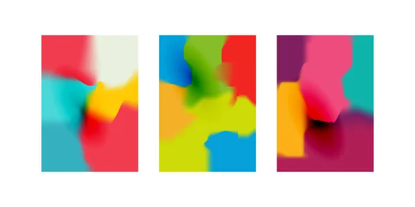 Abstracte Wazige Gradiënt Maaswijdten Kleurrijke Gladde Banners Sjabloon Gemakkelijk Bewerken — Stockfoto
