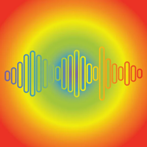 Fundo Música Colorida Música Wave Player Jpeg Ilustração Elemento Equalizador — Fotografia de Stock