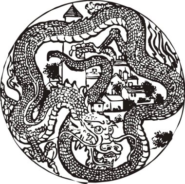 Dragon ve eski şehir