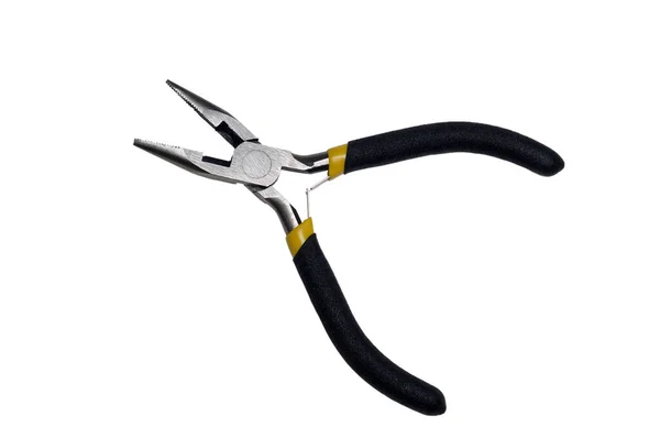 Small Pliers Black Handles Tool Home Electricity Jeverly Many Others — Stock Photo, Image