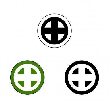 Şimazu samuray Crest. Japon samuray klan Pzt bilinen Crest vektör grafiği.