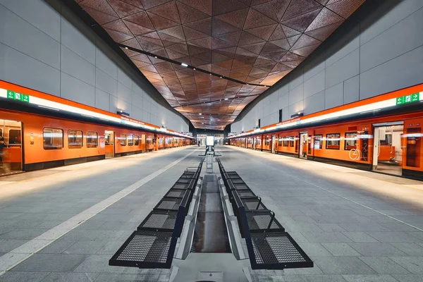 Helsinki, Finland - December 19 2017; Helsinki metro, Aalto-yliopisto station