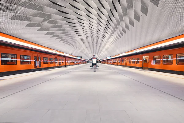 Helsinki Finland December 2017 Helsinki Metro Station Matinkyl Mattby — 스톡 사진